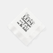 Klassieke Zwarte Drank Champagne Dans Bruiloft Servetten (Hoek)