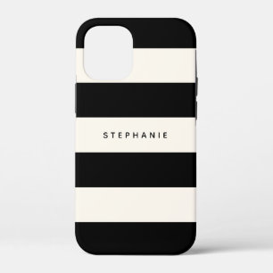 Klassieke zwarte en eiervormige witte strepen met Case-Mate iPhone case