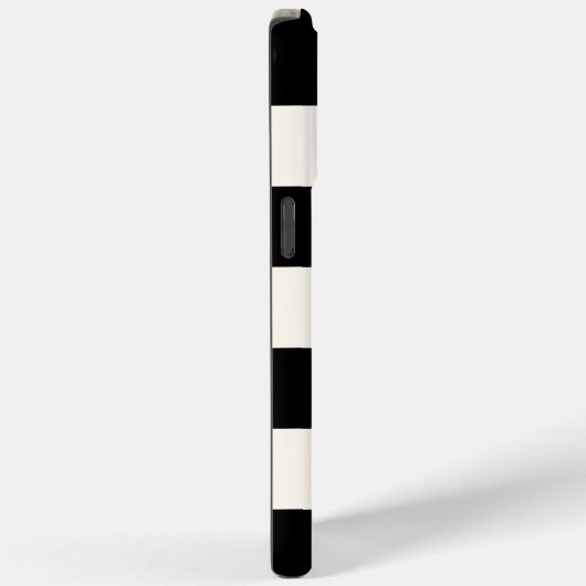 Klassieke zwarte en eiervormige witte strepen met  Case-Mate iPhone case (Achterkant / Rechts)