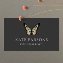 Klassieke zwarte en gouden vlinder