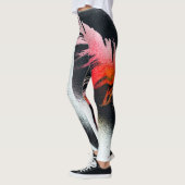 Klassieke zwarte en Oranje Leggings (Links)