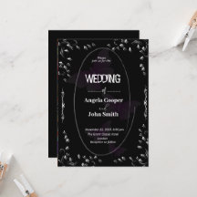 Klassieke zwarte en witte bruiloft