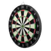 Klassieke zwarte en witte dartboard dartbord (Voorkant Rechts)