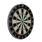 Klassieke zwarte en witte dartboard dartbord (Voorkant Links)