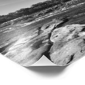 Klassieke zwarte en witte foto van de James River Foto Afdruk (Hoek)