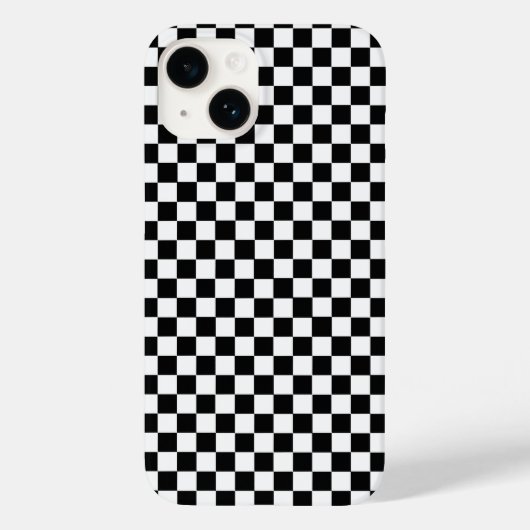 Klassieke zwarte en witte kast door STaylor Case-Mate iPhone Case (Achterkant)