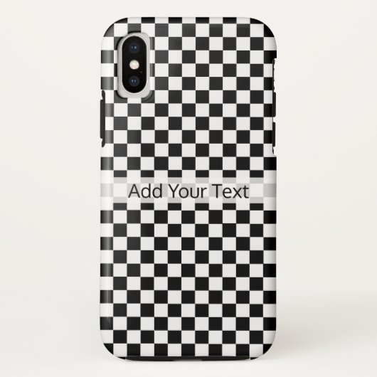 Klassieke zwarte en witte kast door STaylor Case-Mate iPhone Case (Achterkant)