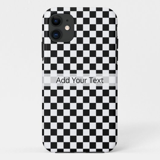 Klassieke zwarte en witte kast door STaylor Case-Mate iPhone Case (Achterkant)