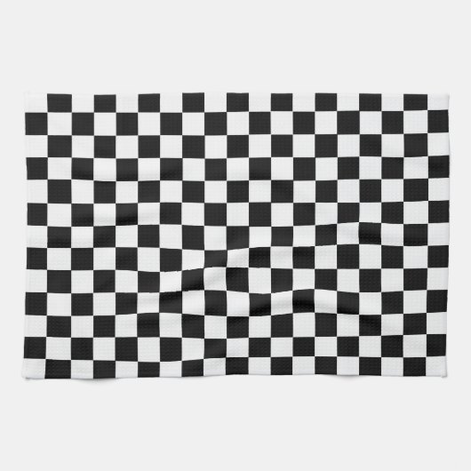 Klassieke zwarte en witte kast door STaylor Theedoek (Horizontaal)