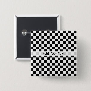 Klassieke zwarte en witte kast door STaylor Vierkante Button 5,1 Cm