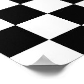 Klassieke zwarte en witte kast poster (Hoek)