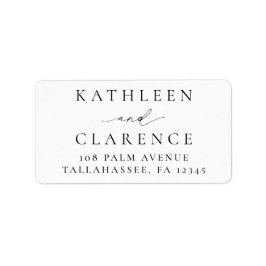 Klassieke zwarte en witte legante bruiloft etiket