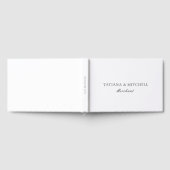 Klassieke zwarte en witte legante bruiloft gastenboek (Volledig)