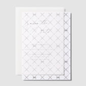 Klassieke zwarte en witte legante bruiloft vellum uitnodigingen (Offset (Uitnodiging))