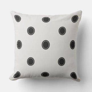 Klassieke zwarte en witte poka Dot Pillow Kussen