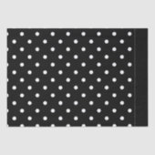 Klassieke zwarte en witte pokadots tissuepapier (Voorkant)