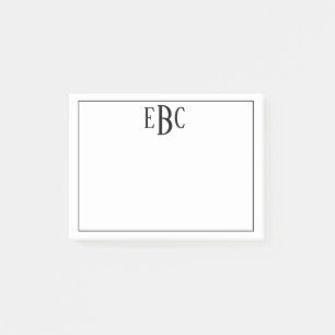 Klassieke zwarte en witte post post-it® notes