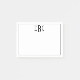 Klassieke zwarte en witte post post-it® notes
