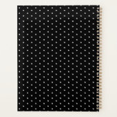 Klassieke Zwarte En Witte Stippen Dagelijks Planner (Achterkant)