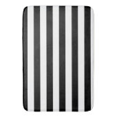  klassieke zwarte en witte strepen badmat (Voorkant Verticaal)