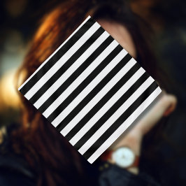  klassieke zwarte en witte strepen bandana