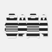  klassieke zwarte en witte strepen bedankdoosjes (Uitgevouwen)