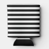  klassieke zwarte en witte strepen blikjeskoeler (Achterkant)