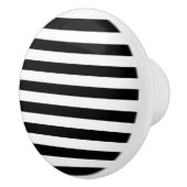  klassieke zwarte en witte strepen keramische knop (Rechts)