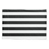  klassieke zwarte en witte strepen kussensloop (Achterkant)