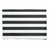  klassieke zwarte en witte strepen kussensloop (Voorkant)
