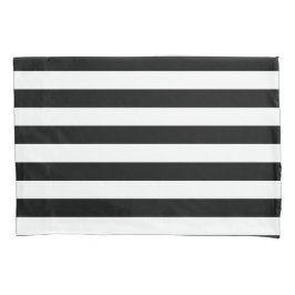  klassieke zwarte en witte strepen kussensloop