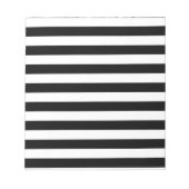  klassieke zwarte en witte strepen notitieblok (Voorkant)
