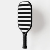 klassieke zwarte en witte strepen pickleball paddle (Links)