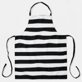  klassieke zwarte en witte strepen schort (Voorkant)