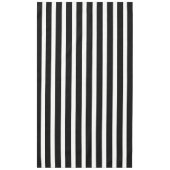 Klassieke zwarte en witte strepen tafelkleed (Voorkant)