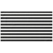 Klassieke zwarte en witte strepen tafelkleed (Voorkant (Horizontaal))