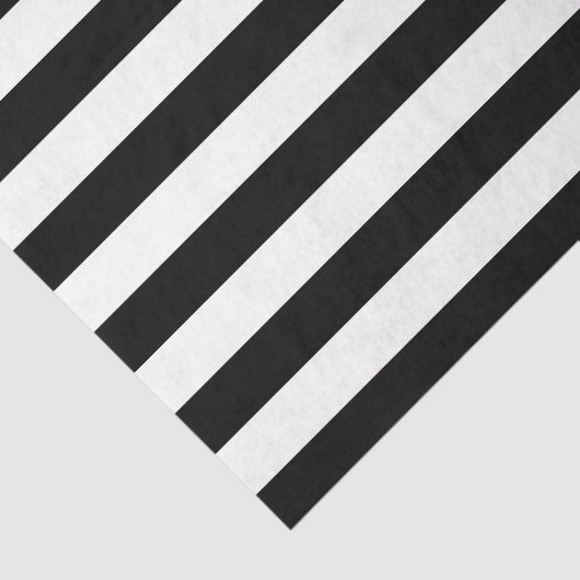 klassieke zwarte en witte strepen tissuepapier (Detail)