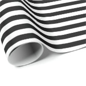 KLASSIEKE ZWARTE EN WITTE STRIPEN CADEAUPAPIER (Rol Hoek)