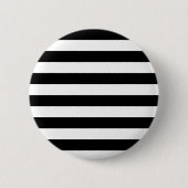KLASSIEKE ZWARTE EN WITTE STRIPEN RONDE BUTTON 5,7 CM (Voorkant)