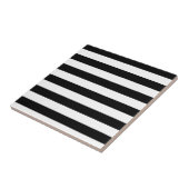 KLASSIEKE ZWARTE EN WITTE STRIPEN TEGELTJE (Zijkant)