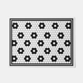 Klassieke zwarte en witte  Tegel Design Small Deurmat (Voorkant)