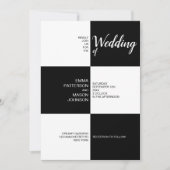 Klassieke zwarte en witte tegels kaart (Voorkant)