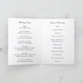 Klassieke Zwarte en Witte Tijdloze Bruiloft Programma (Binnen)