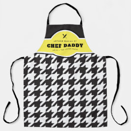 Klassieke zwarte en witte zwitserij schort