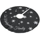 Klassieke zwarte, gepersonaliseerde boomrok kerstboom rok (Gekanteld)