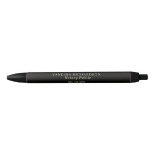 Klassieke Zwarte & Gouden Promotionele Notaris Pen
