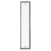 Klassieke zwarte grens Monogrammen Korte Tafelloper (Voorkant)