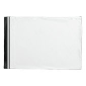 Klassieke zwarte grens Monogrammen Kussensloop (Achterkant-Links)