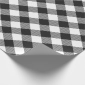 Klassieke zwarte ijscontrolefeestdag cadeaupapier (Hoek)