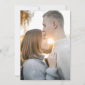 Klassieke zwarte kalligrafie Script Tijdloze foto Kaart (Achterkant)